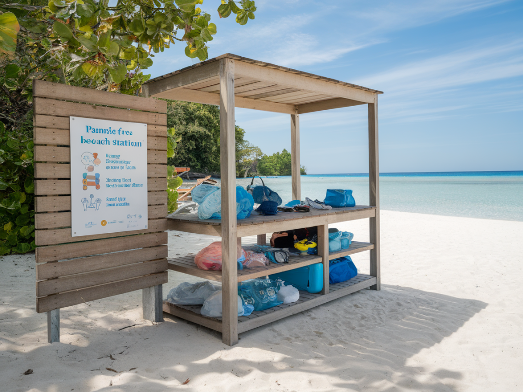 So richtest du eine plastikfreie strandstation für familien ein: ausstattung, lagerung und hygienetipps