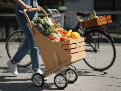 Mit faltbaren lastenkarren und babboe-ähnlichen lastenrädern einkäufe plastikfrei transportieren: routen, sicherheit und stalllösungen