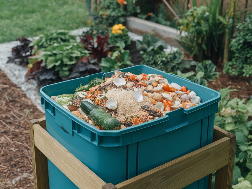 Wie du mit einfachen bokashi-rezepten und muschelschalen einen salzresistenten kompost für den küstengarten ansetzt