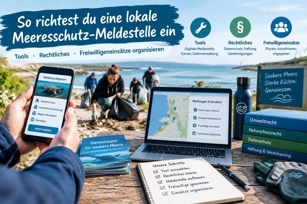 So richtest du eine lokale meeresschutz‑meldestelle ein: tools, rechtliches und freiwilligeneinsätze organisieren